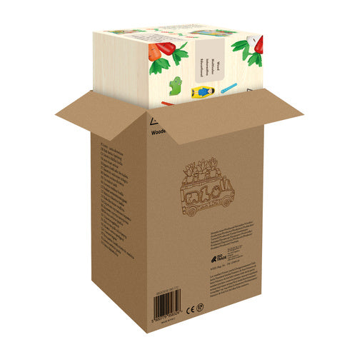 Sorter - wooden car Kruzzel 26250