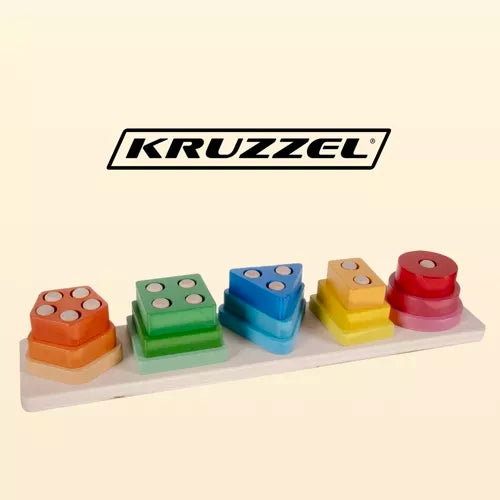 Sorter - wooden puzzle Kruzzel 22492