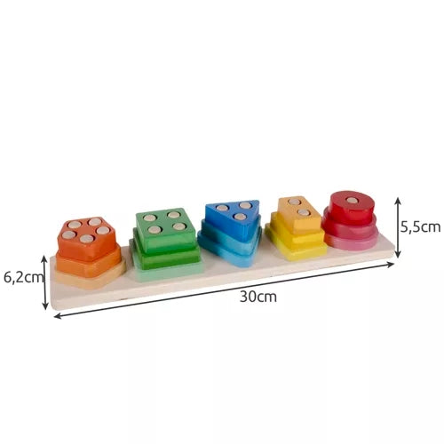 Sorter - wooden puzzle Kruzzel 22492