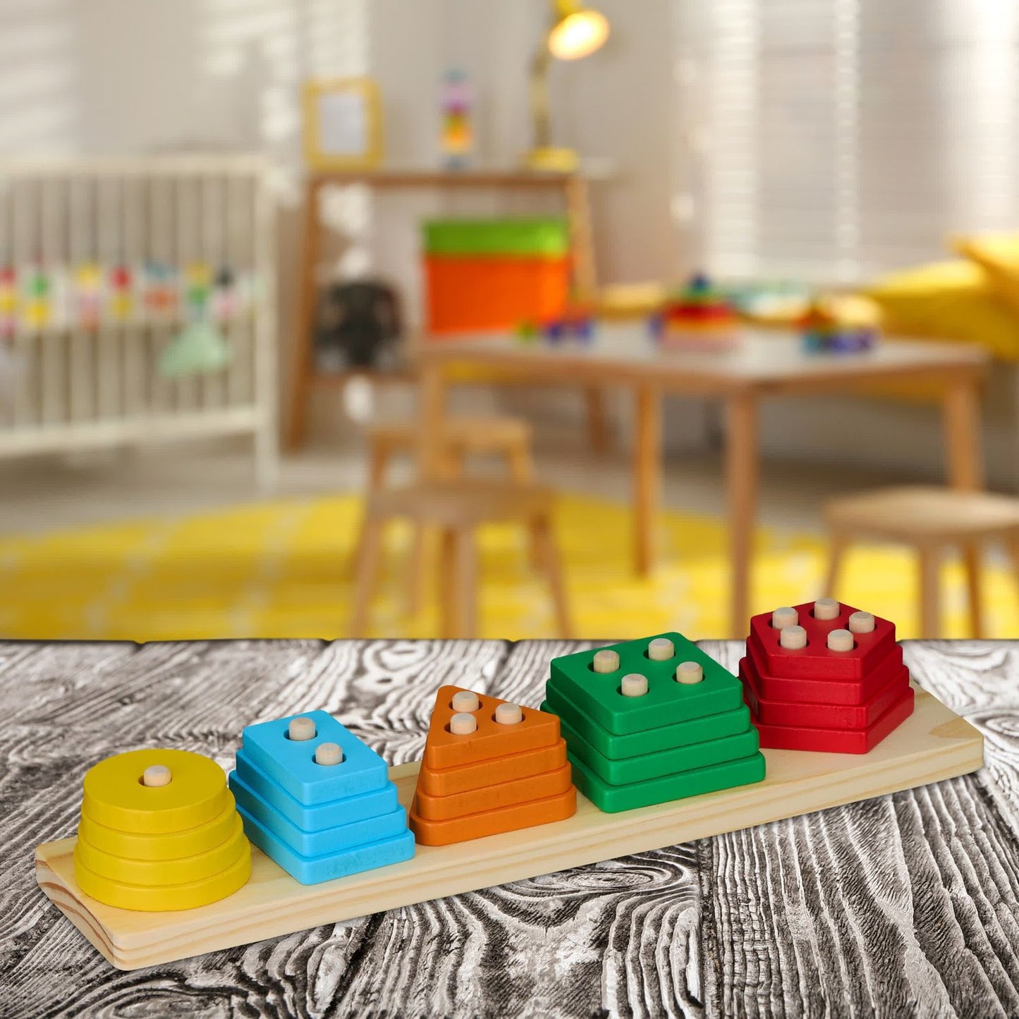Sorting and stacking toys