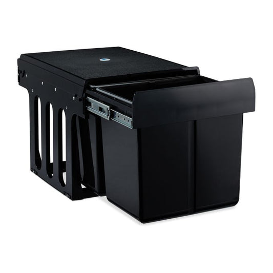 Source sorting with 2 waste bins