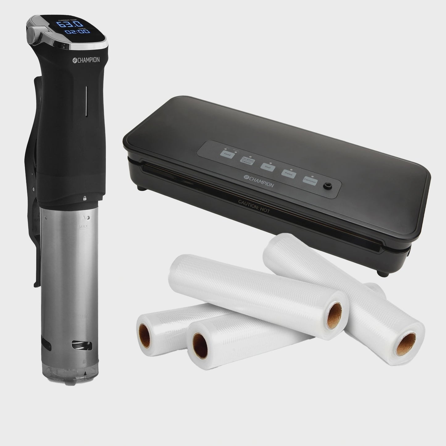 Sous Vide Kit with Vacuum Sealer and 4 Rolls