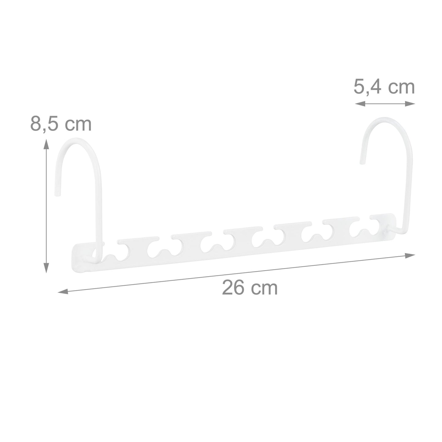 Space-saving metal hangers - set of 6