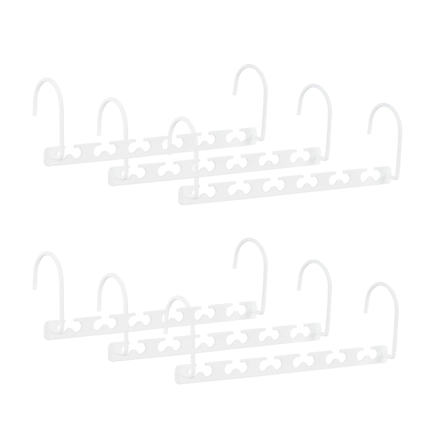 Space-saving metal hangers - set of 6