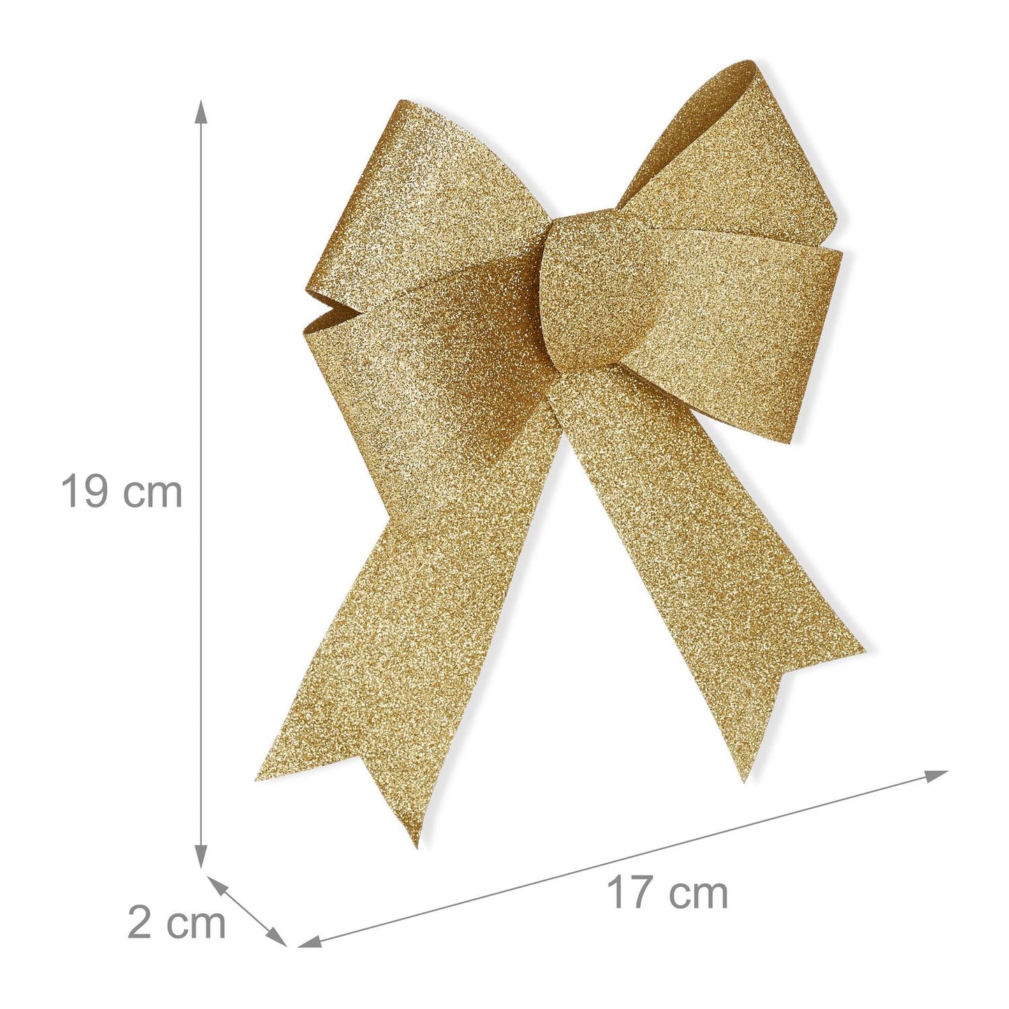 Sparkling bow in a set of 10