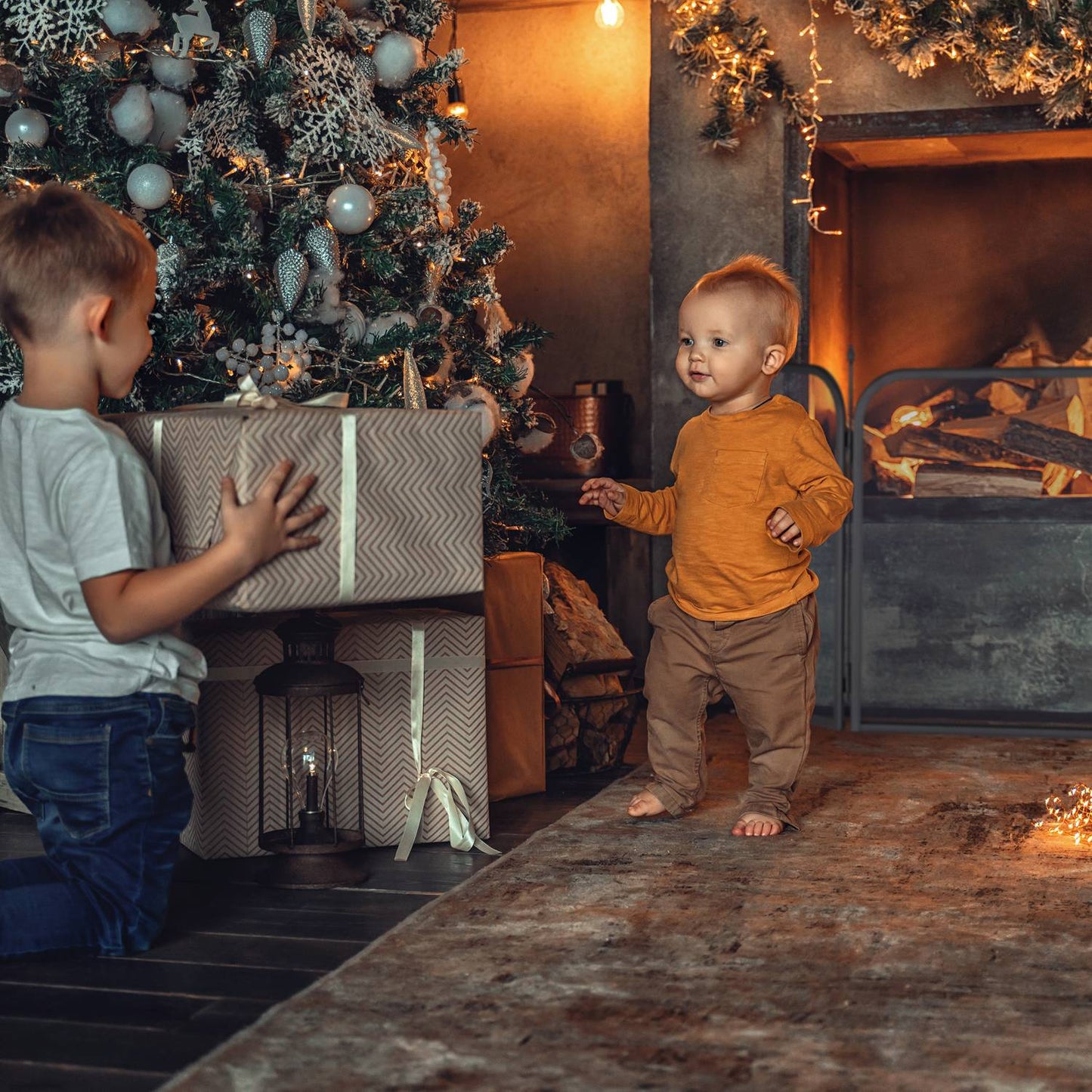 Spark protection grid in three parts