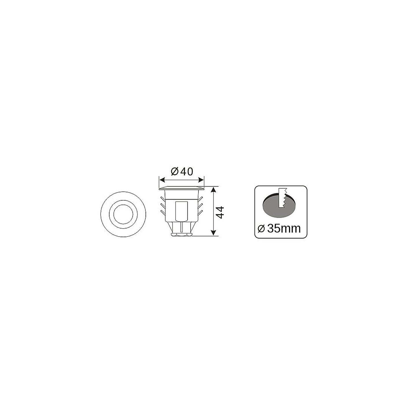Spectrum recessed spot 10 starter kit