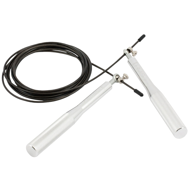 Speed Jump Rope, Silver – Adjustable, Lightweight
