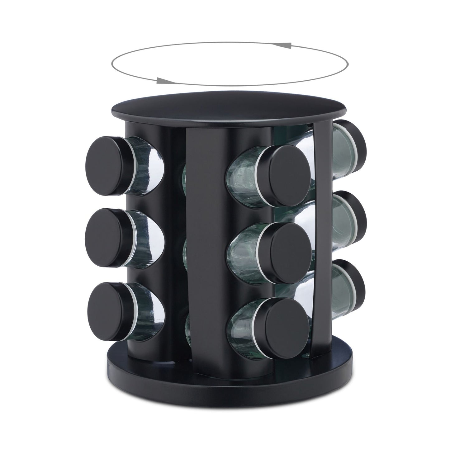 Spice carousel with 12 jars