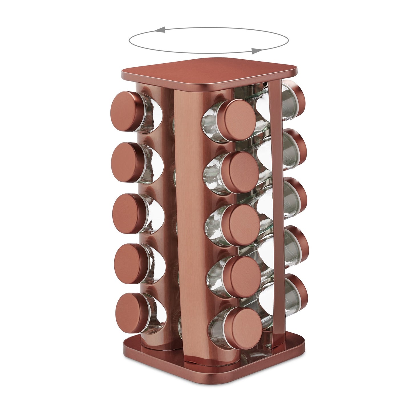 Spice carousel with 20 jars