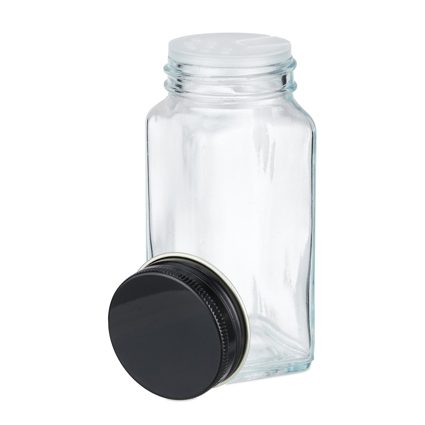 Spice jar set with stainless steel lid