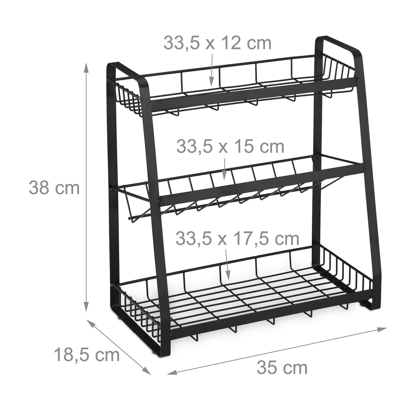 Spice rack 3 shelves