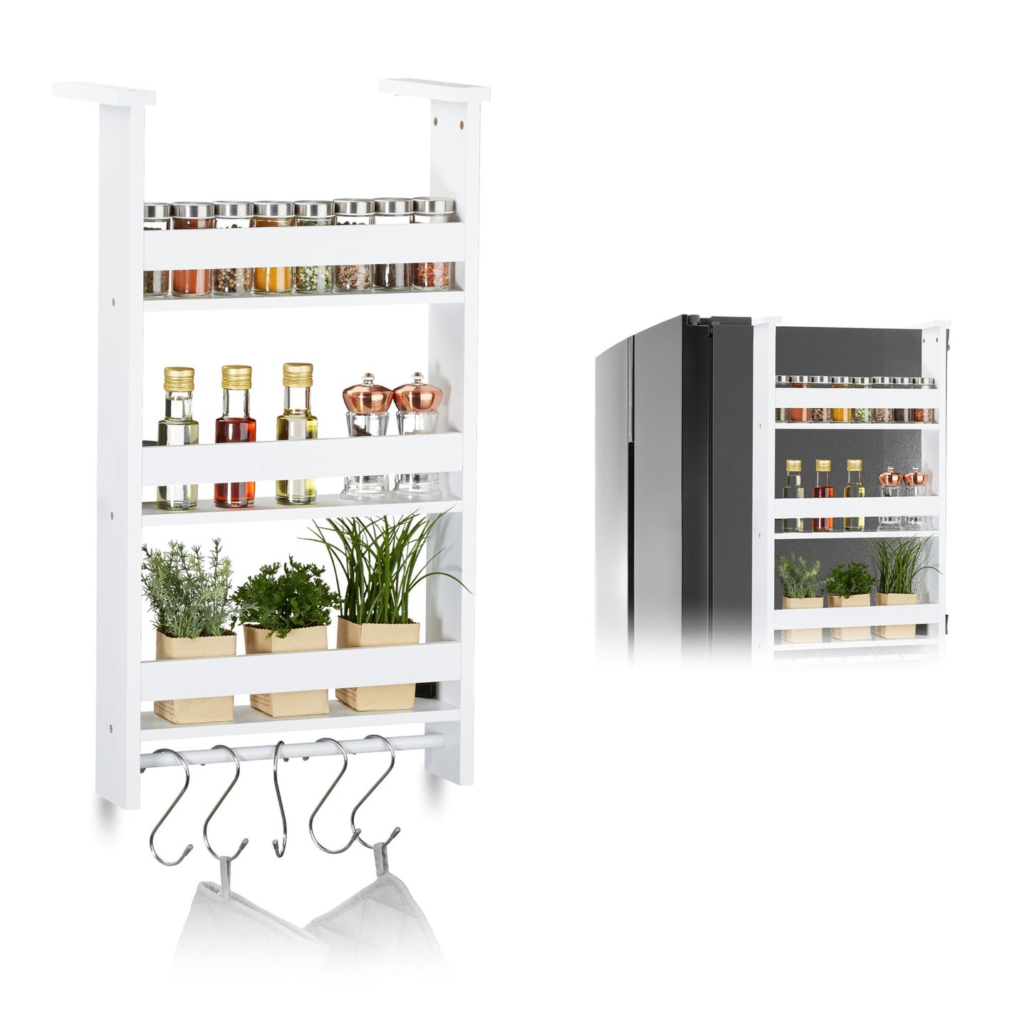 Spice rack for refrigerator