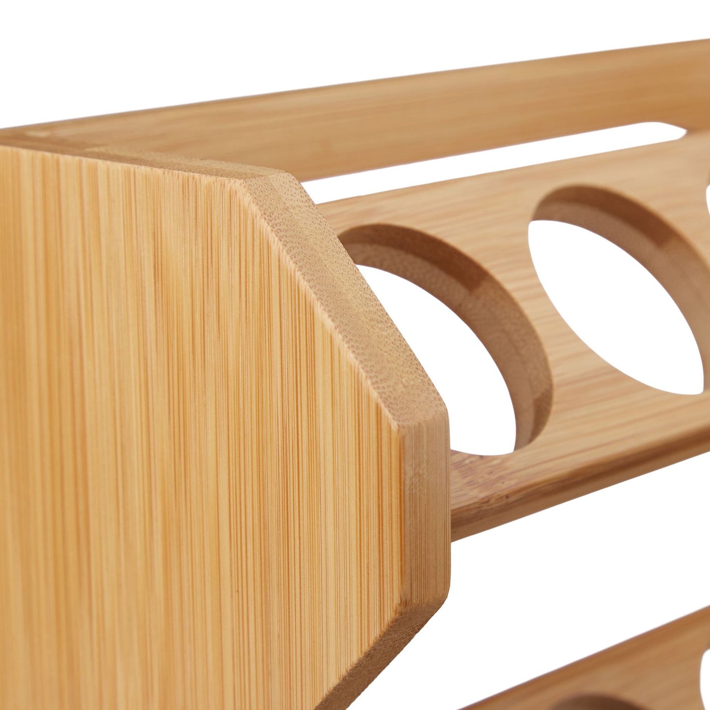 Spice rack in bamboo, 8 spice jars