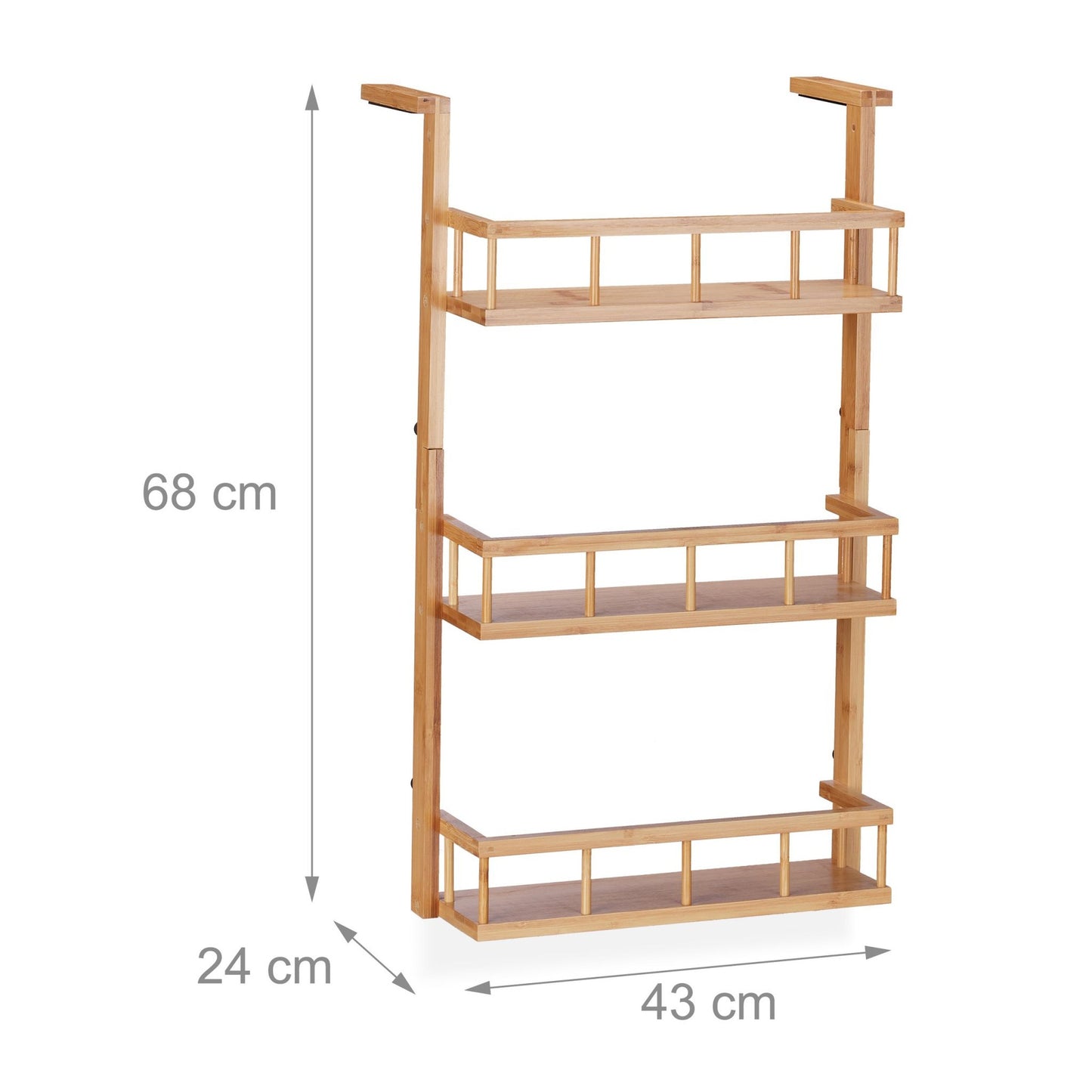 Spice rack in bamboo