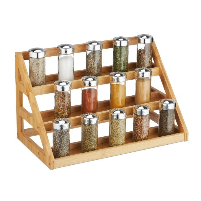 Spice rack in bamboo