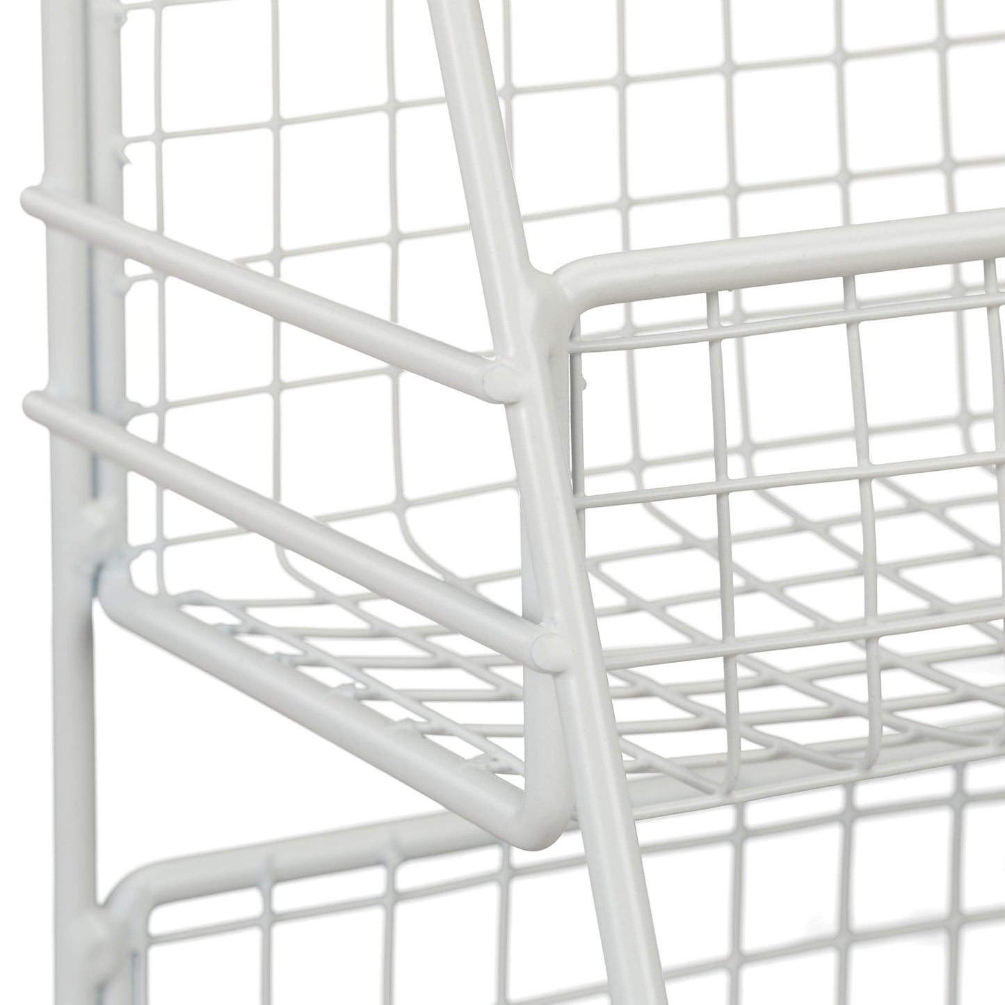 Spice rack metal white