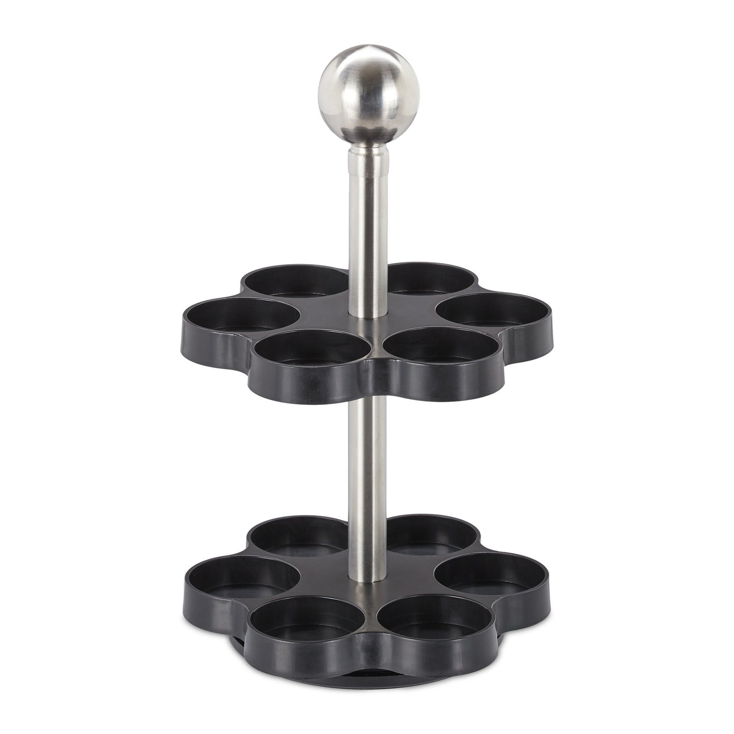 Spice rack with 12 glass jars