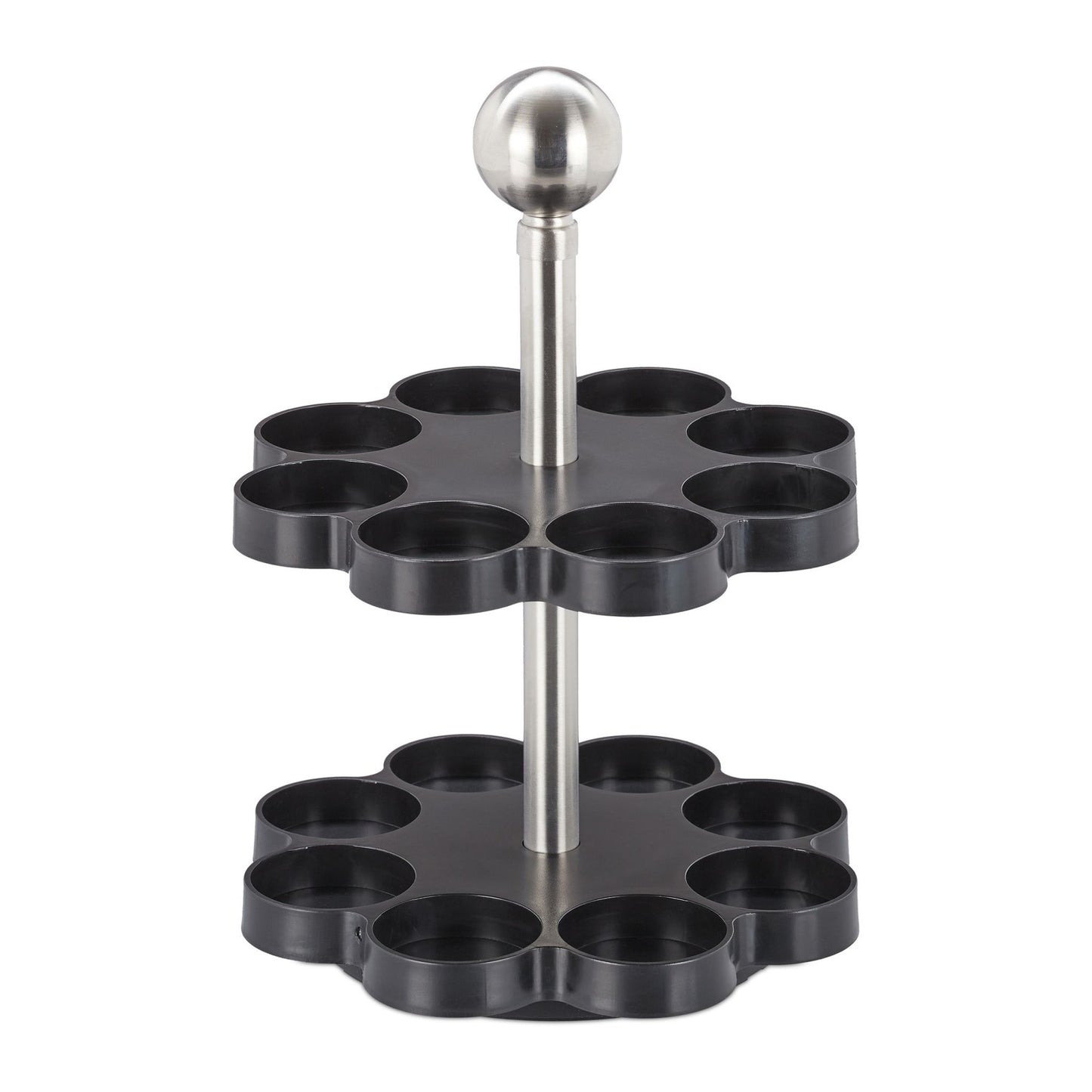 Spice rack with 16 pcs. glass jars