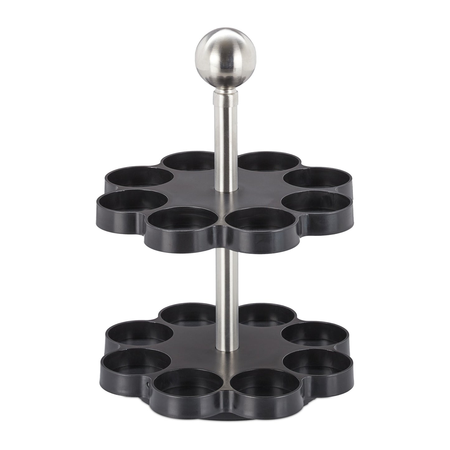 Spice rack with 16 pcs. glass jars