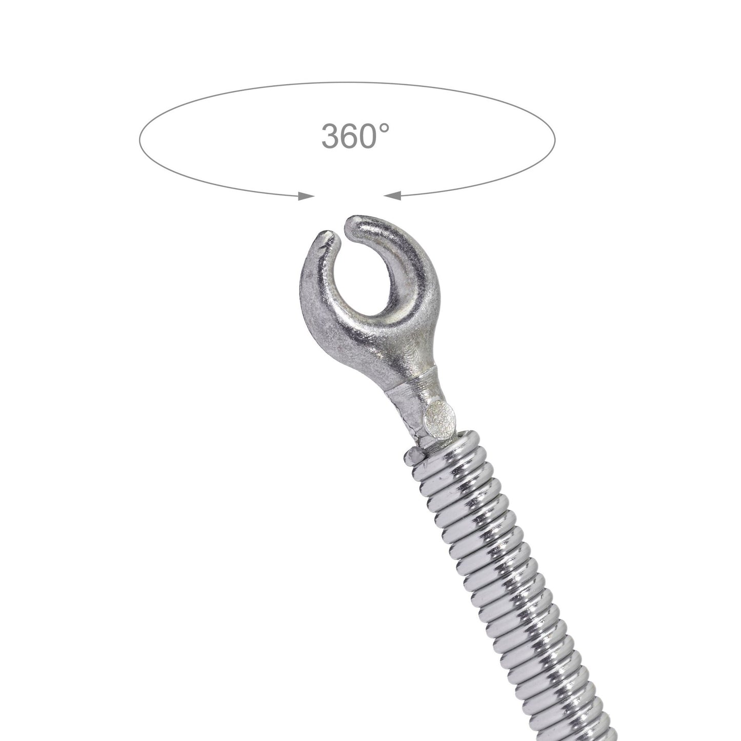 Spiral crank & claw for pipe cleaning