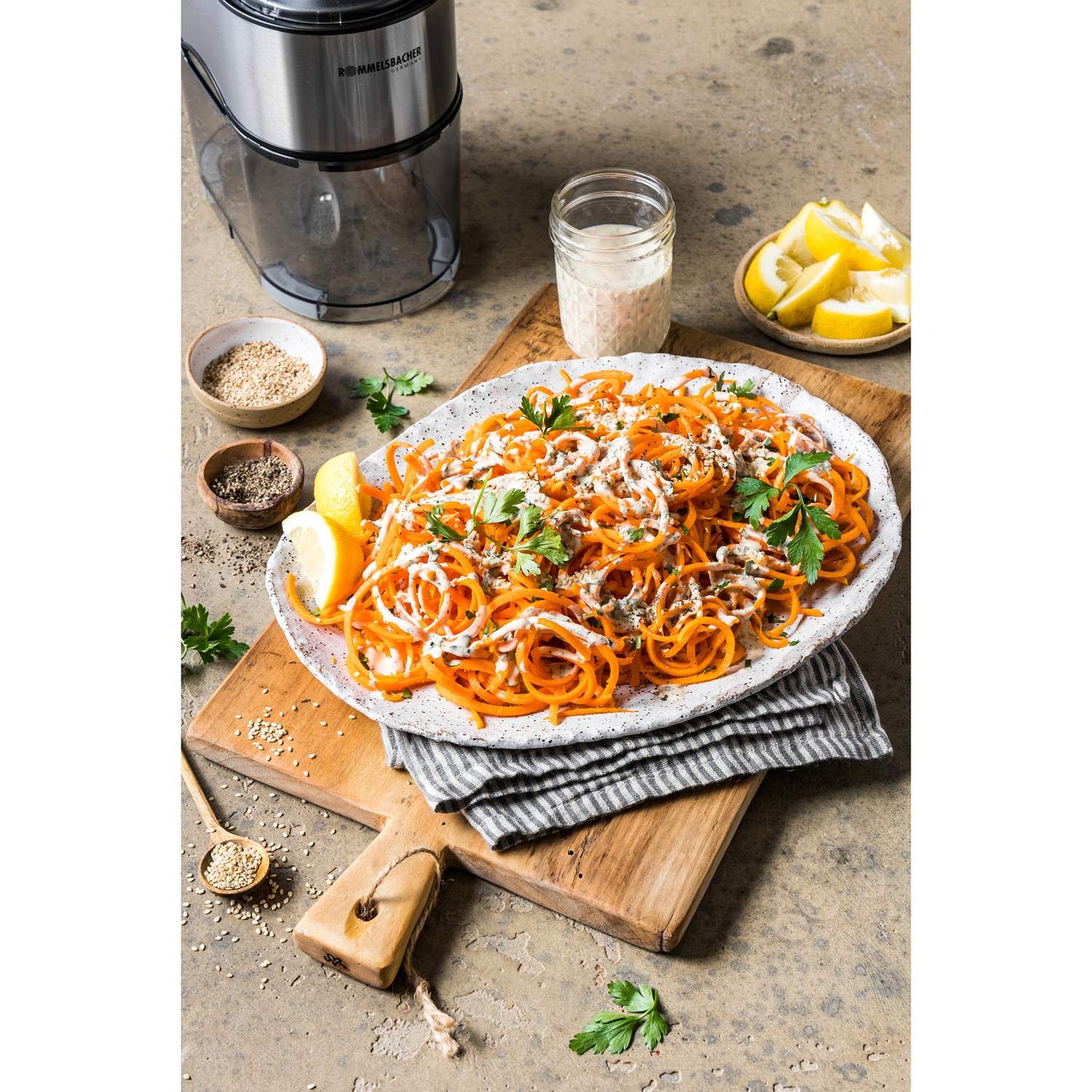 Spiral cutter EGS 80 BPA free Vegetables Pasta&Fruit spirals