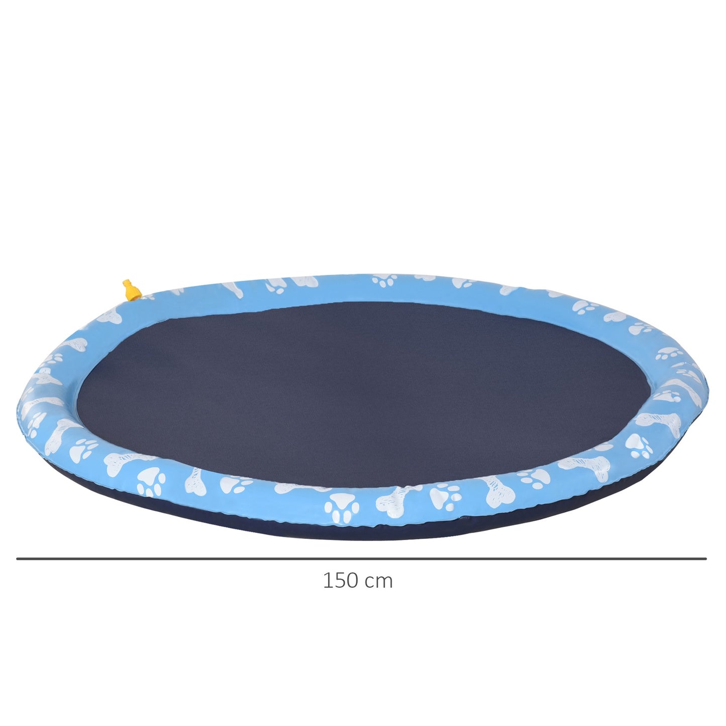 Dog Splash Sprinkler Pad - 150 cm, Anti-Slip PVC Mat