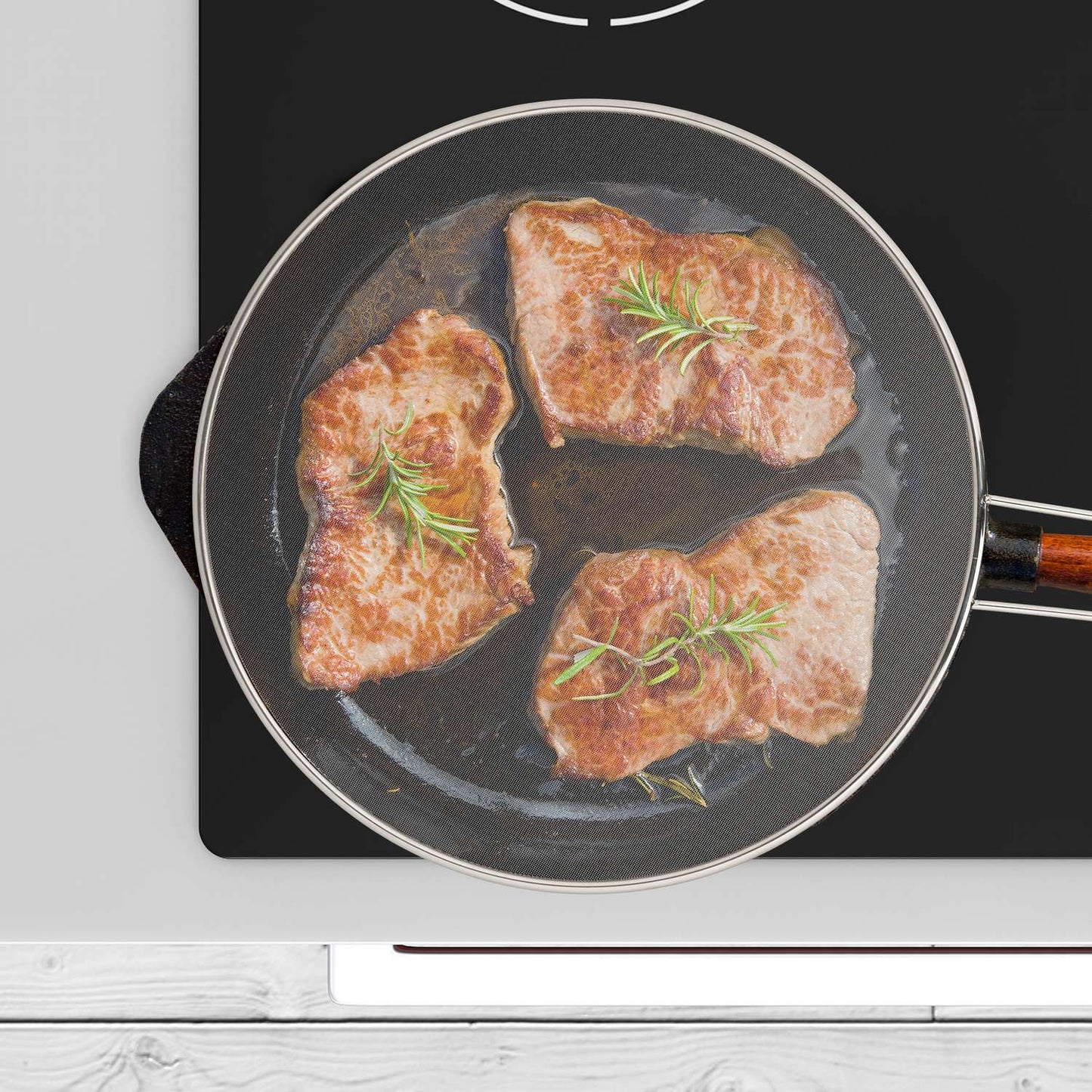 Splash guard for frying pan set of 2