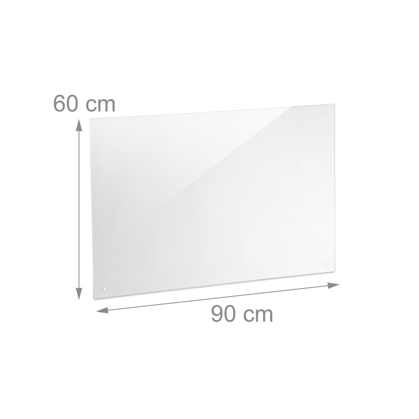 Splash guard for kitchen 90 cm