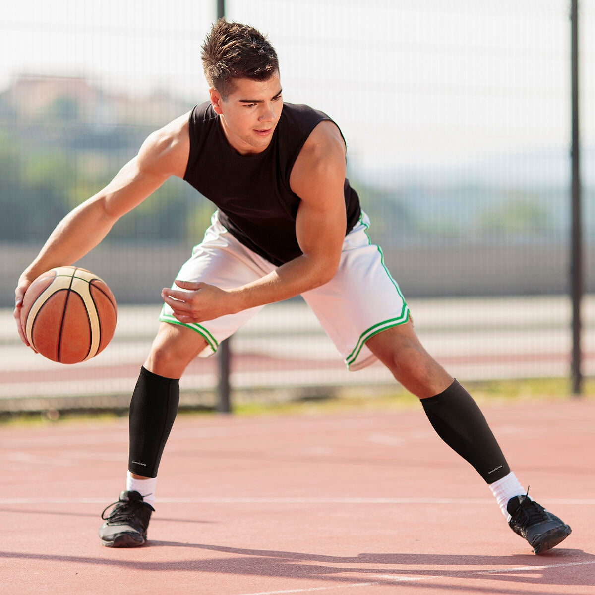 Sports Compression Calf Sleeves Slexxers InnovaGoods 2 Units - L