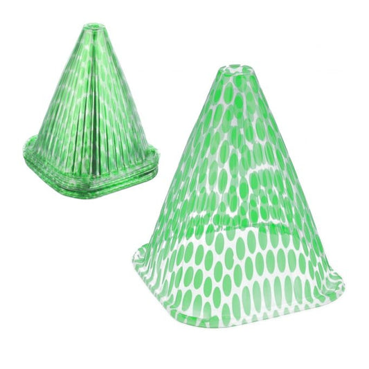 Spotted Green Plant Cone in a Set of 24