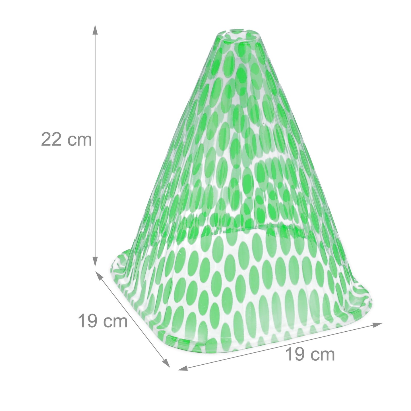 Spotted Green Plant Cone in a Set of 24