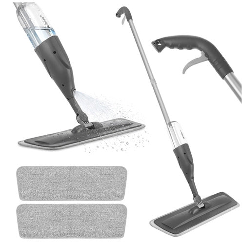 Spray Mop with 360 Rotating Head, 300ml Tank, 3 Pads