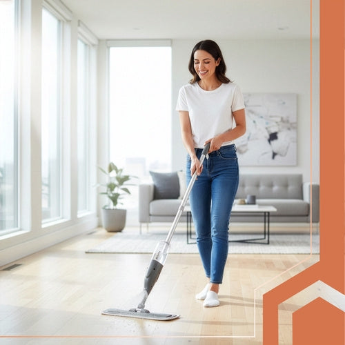 Spray Mop with 360 Rotating Head, 300ml Tank, 3 Pads