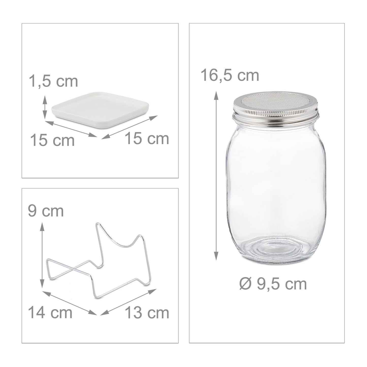 Spray glass with frame and bowl
