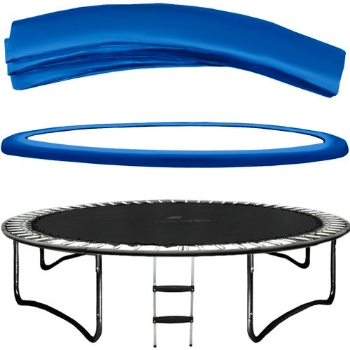 Spring cover for a 244 cm trampoline - blue