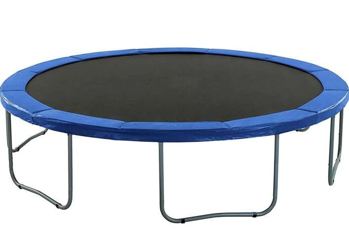 Spring cover for a 244 cm trampoline - blue
