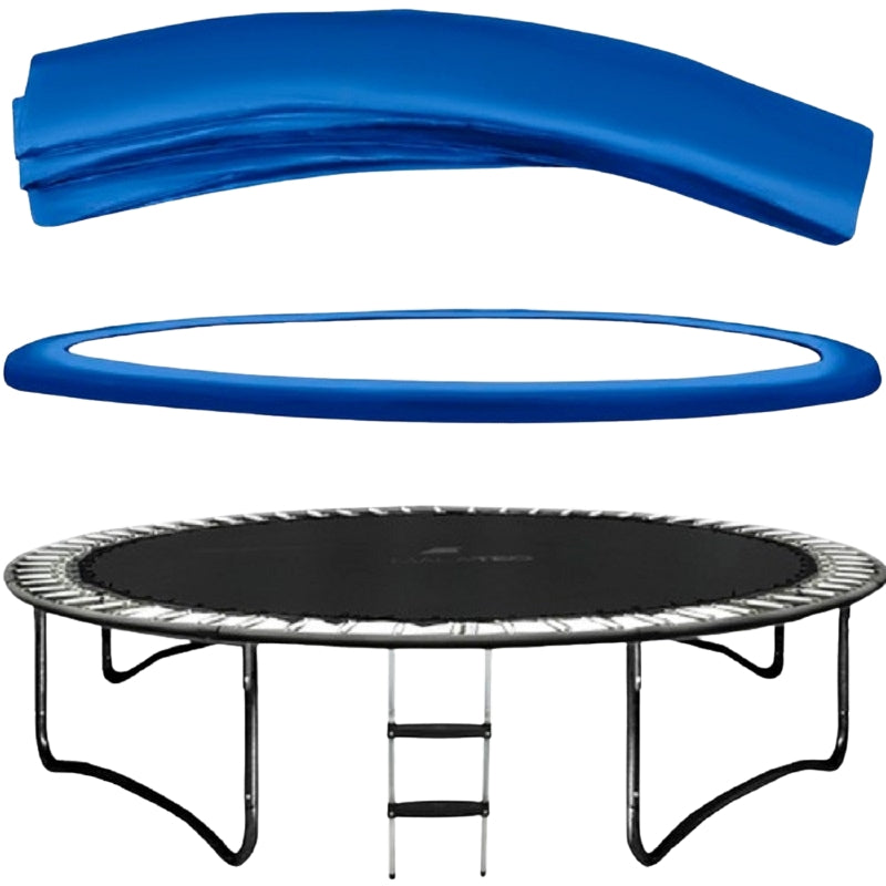 Spring cover for a 244 cm trampoline - blue