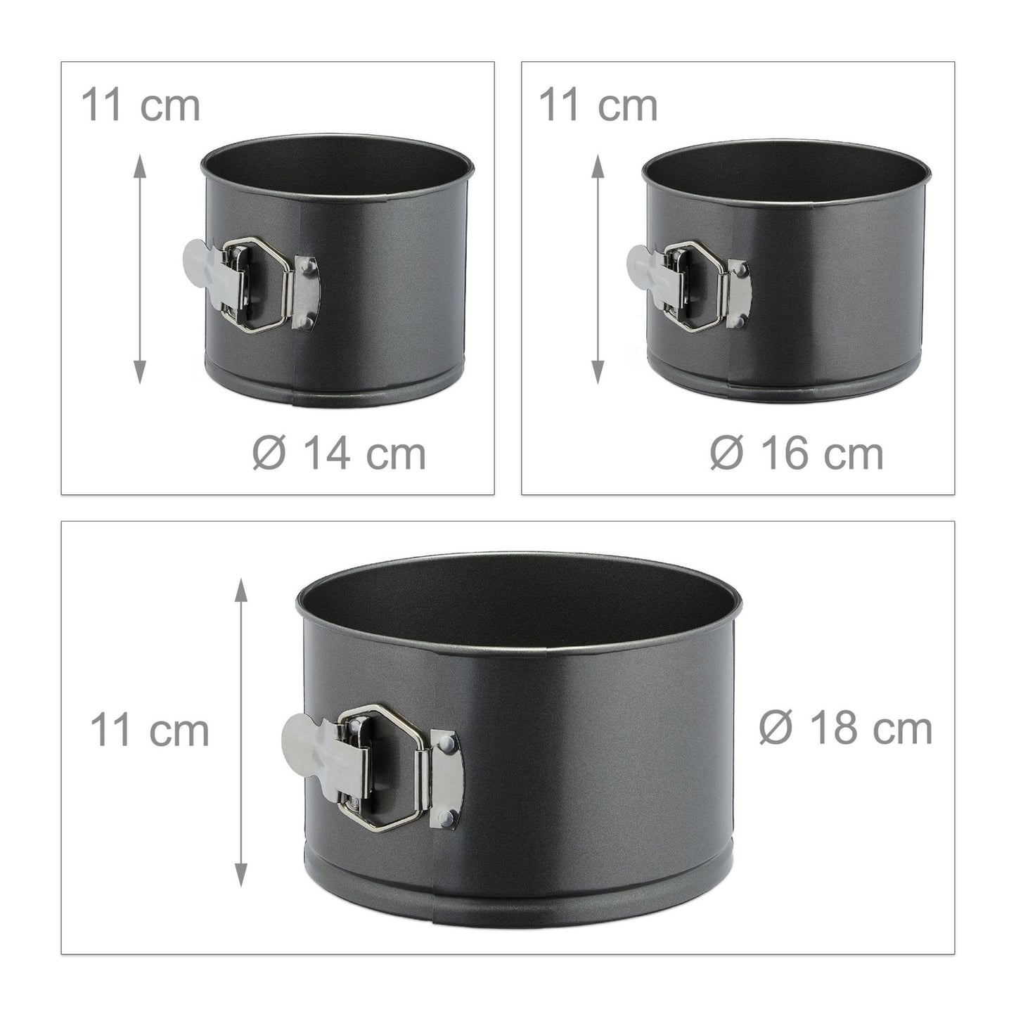 Springform Cake Tin Set of 3