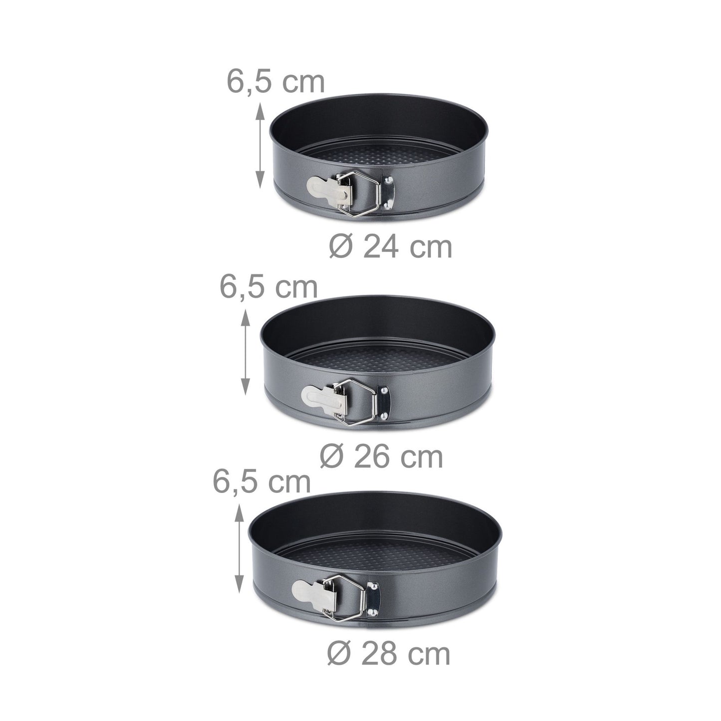 Springform set in 3 parts