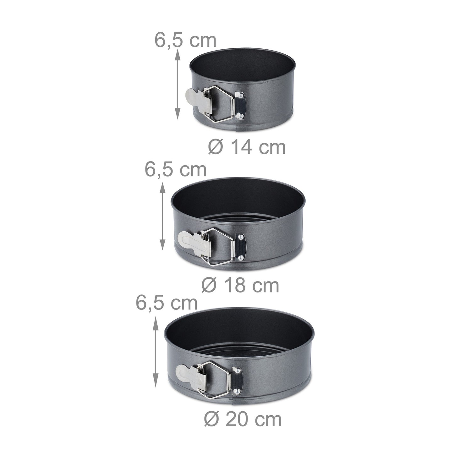 Springform set in 6 parts