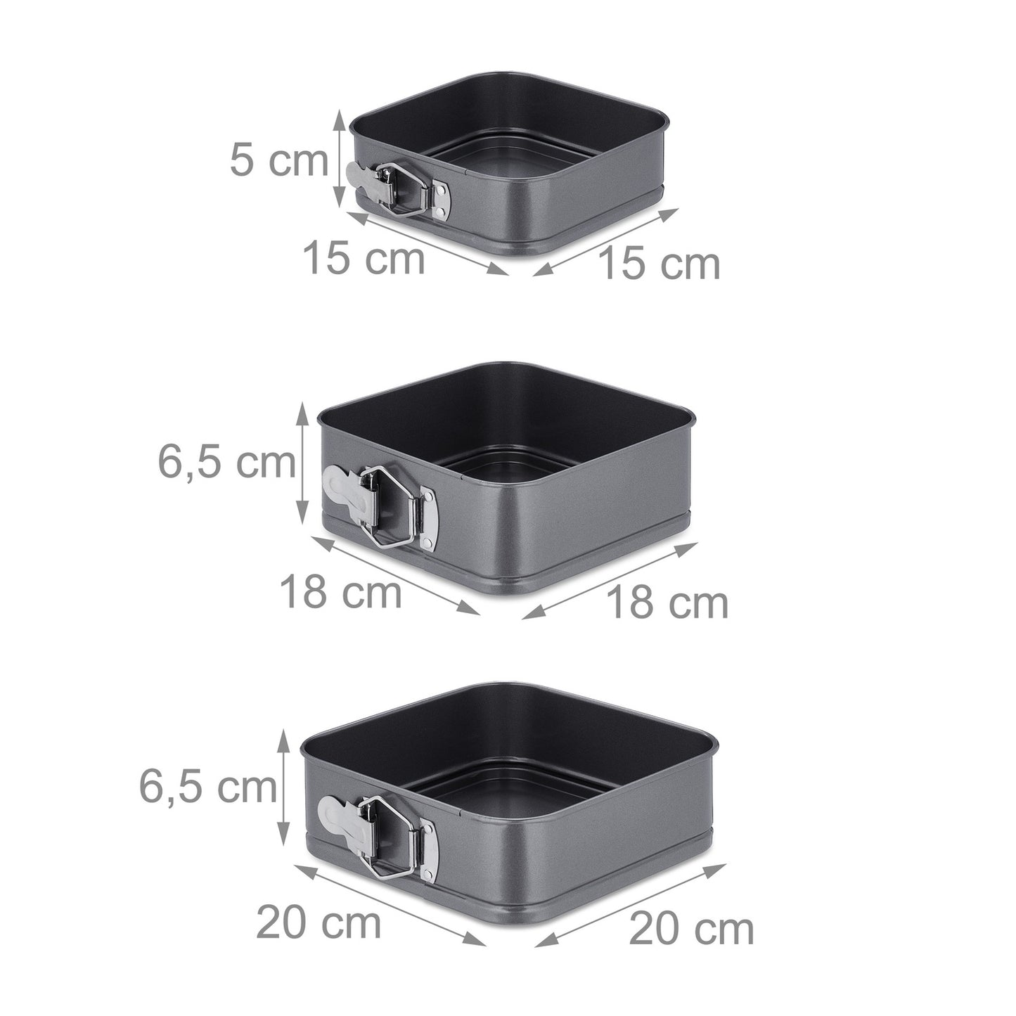 Spring form set of 7 square