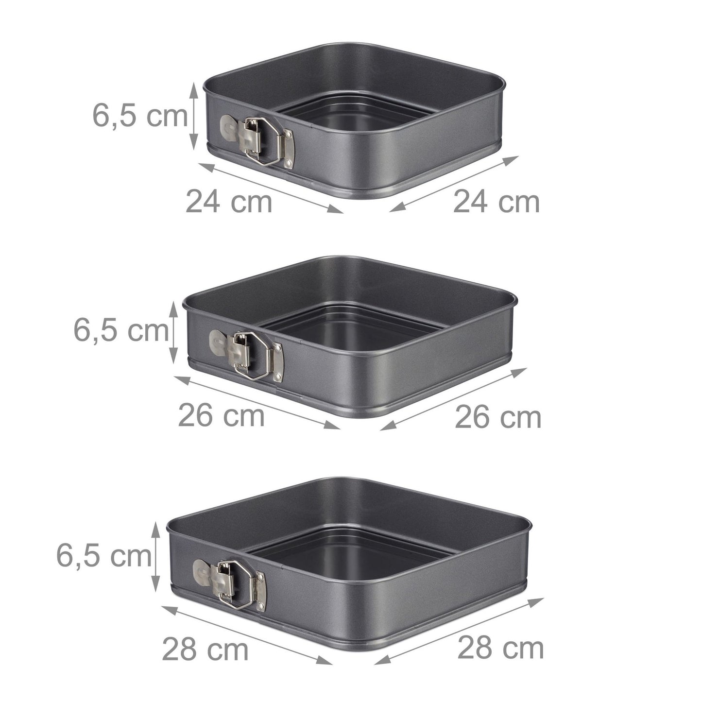 Springform set round &amp; square