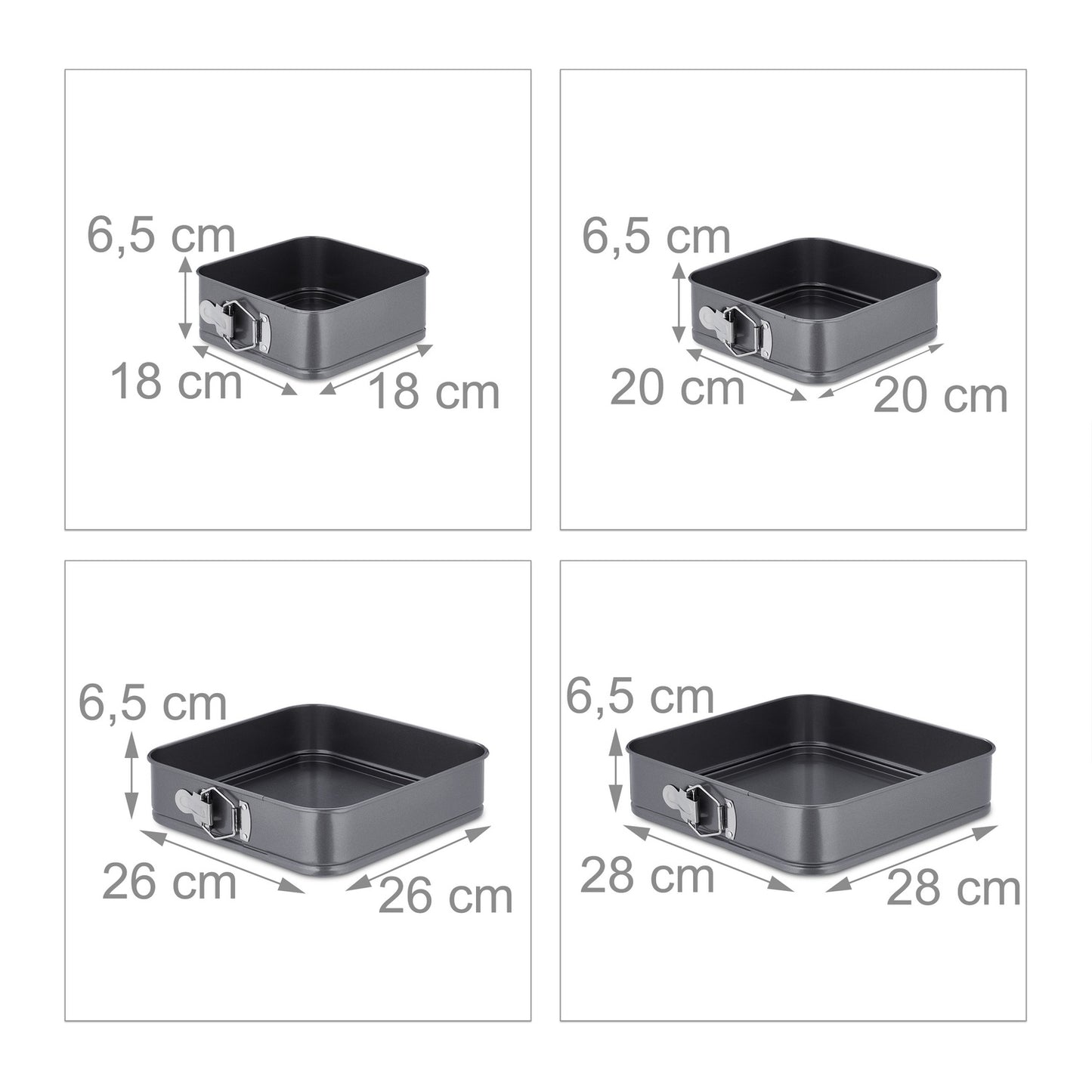 Springform set with 4 sizes