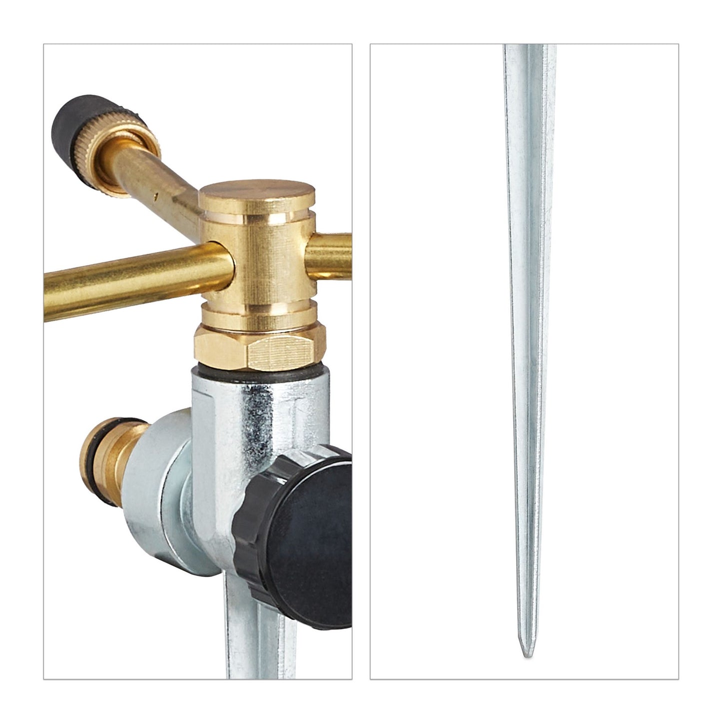 Sprinkler 3-armed with ground anchor