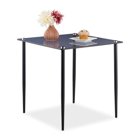 Square Glass Side Table