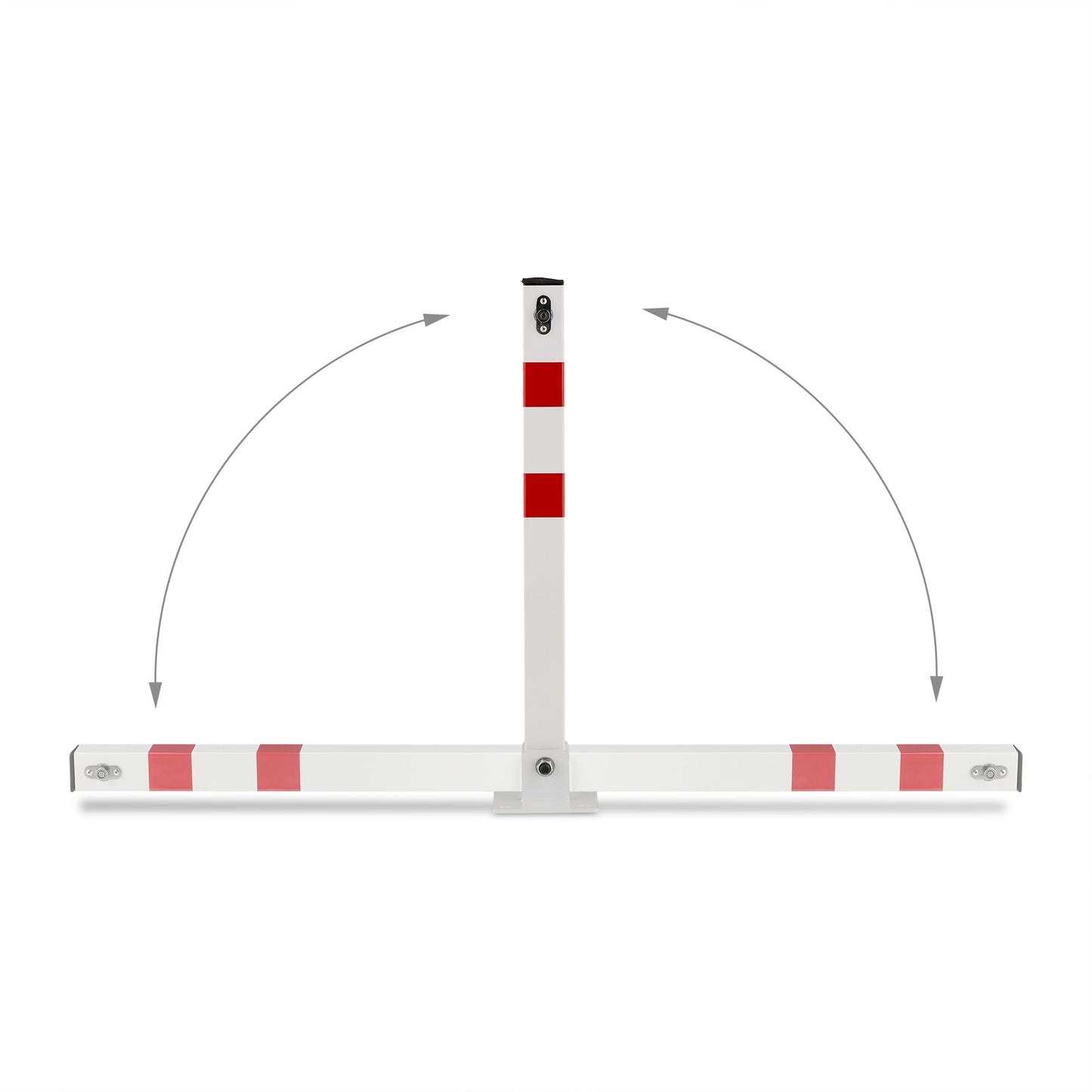 Square Steel Folding Barrier Post for Driveways
