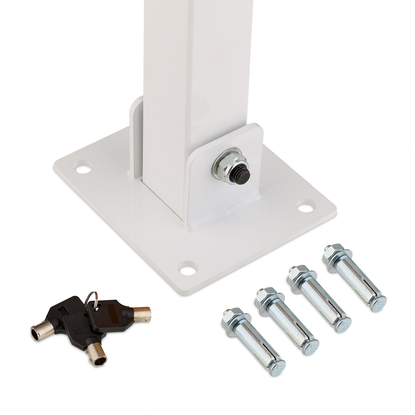 Square Steel Folding Barrier Post for Driveways