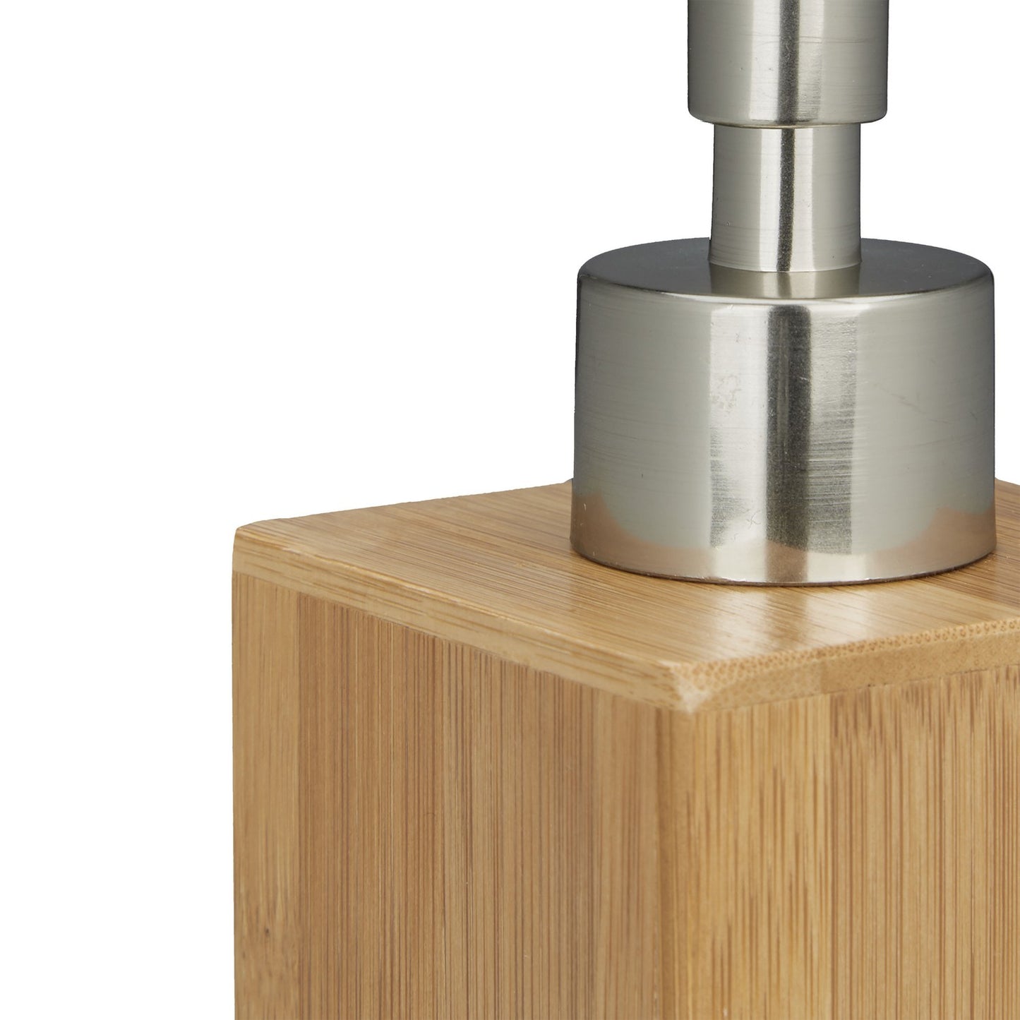 Square bamboo soap pump