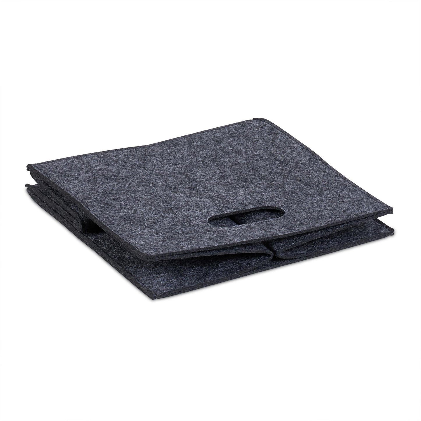 Square basket in felt